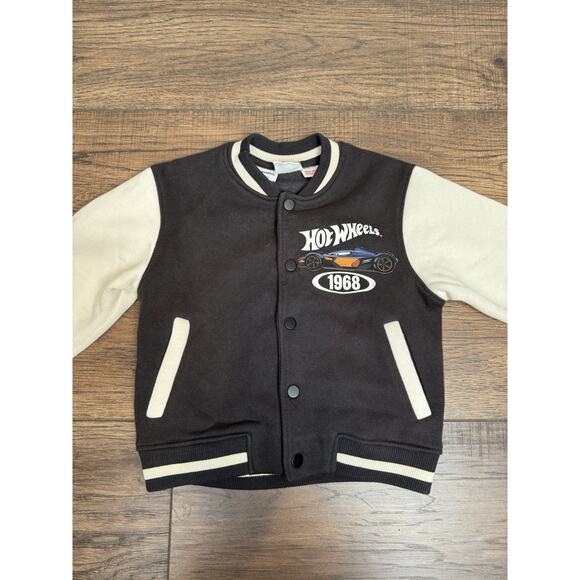 Zara Hot Wheels Kids Bomber Jacket Fleece Snap Buttons Black Size 3-4 Years 104 - Picture 3 of 7
